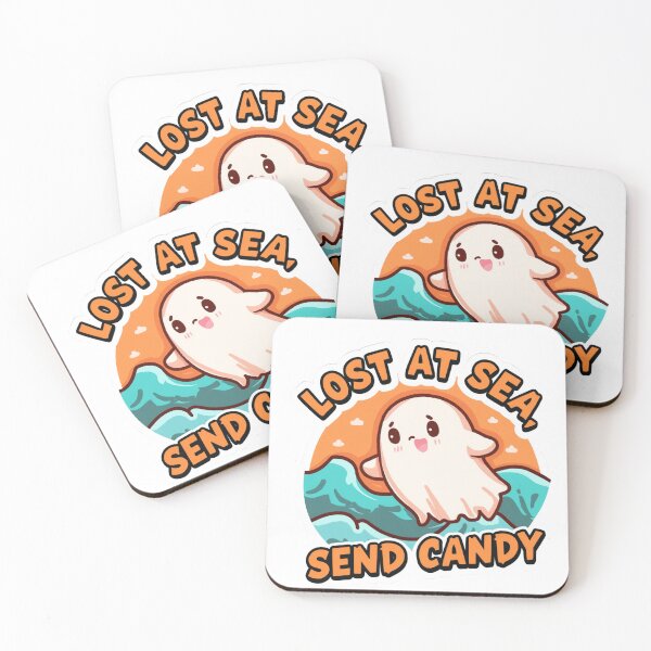 Item preview, Lost At Sea Send Candy Funny Summerween Ghost designed and sold by AMBAYK.