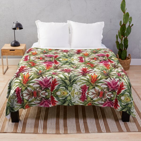 Item preview, Vibrant Bromeliad Tropical Botanical Pattern designed and sold by NaphDesigns.