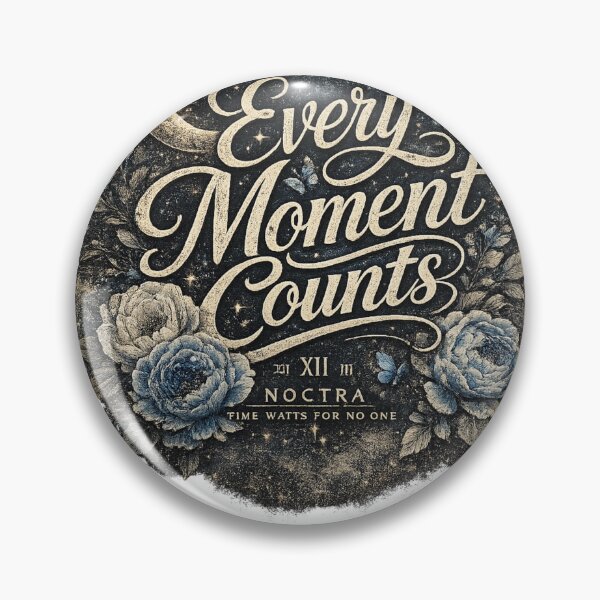Item preview, Every Moment Counts – Midnight Bloom Edition designed and sold by Mirah2026.