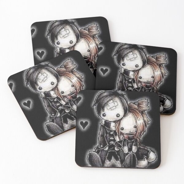 Item preview, Cute emo couple designed and sold by cringette.