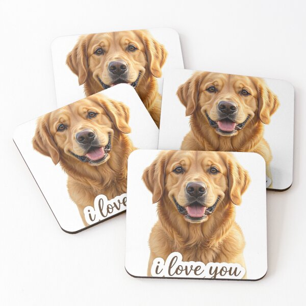 Item preview, Golden Retriever I Love You Sticker | Cute Dog Lover Gift designed and sold by FalistY.