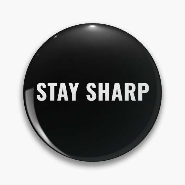 Item preview, Stay Sharp - Bold Minimalist Motivational Typography designed and sold by MadeByMira.