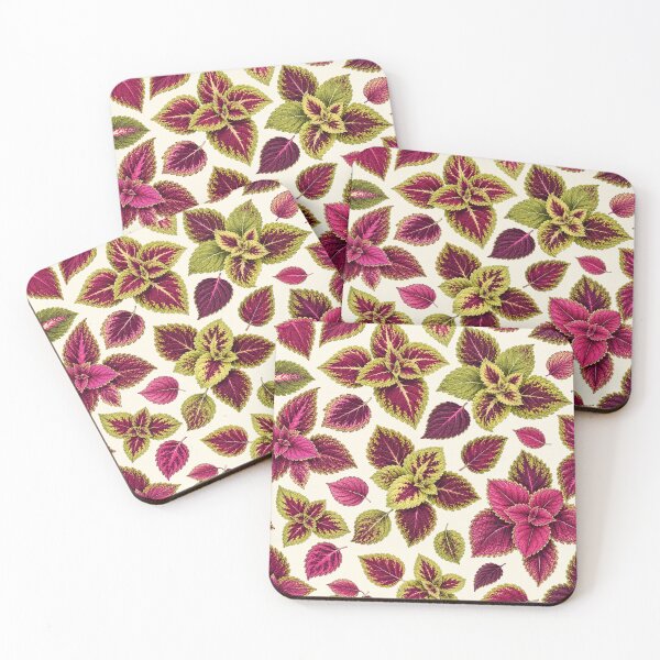 Item preview, Vibrant Coleus Botanical Leaf Pattern designed and sold by NaphDesigns.