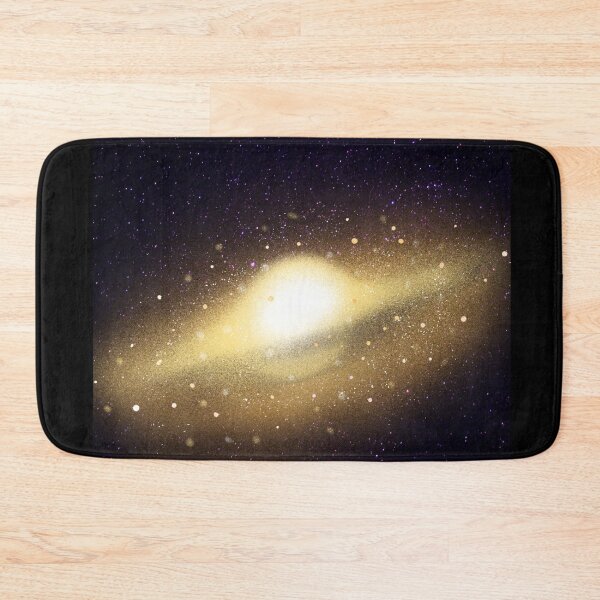 Item preview, Golden Galaxy Glow - Deep Space Cosmic Spiral Nebula Art designed and sold by samahl_l.