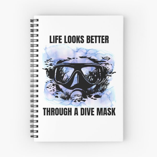 Item preview, LIFE LOOKS BETTER THROUGH A DIVE MASK designed and sold by gomood.