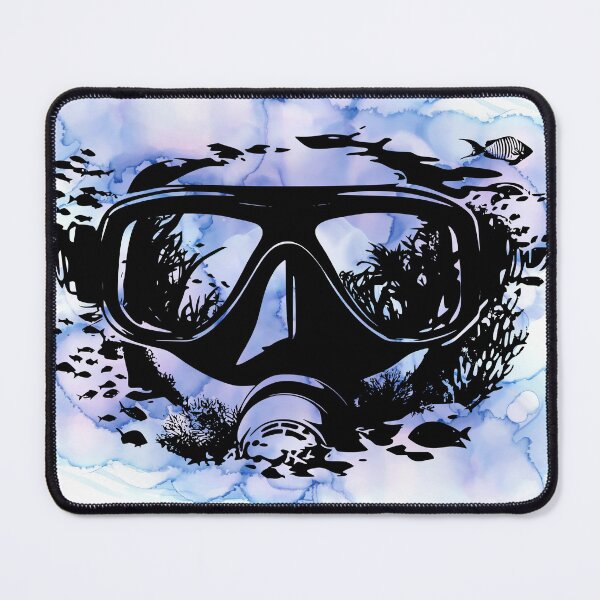 Item preview, LIFE LOOKS BETTER THROUGH A DIVE MASK designed and sold by gomood.