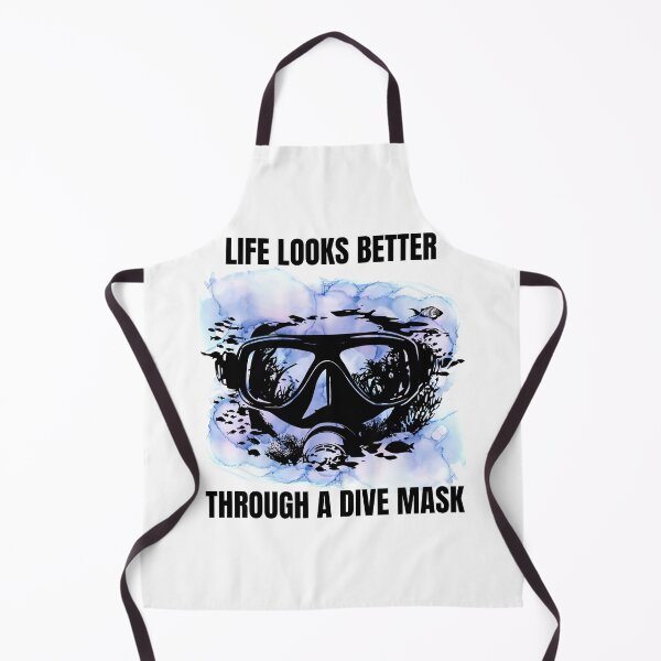 Item preview, LIFE LOOKS BETTER THROUGH A DIVE MASK designed and sold by gomood.