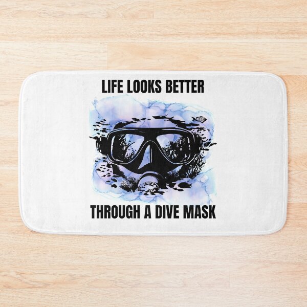 Item preview, LIFE LOOKS BETTER THROUGH A DIVE MASK designed and sold by gomood.