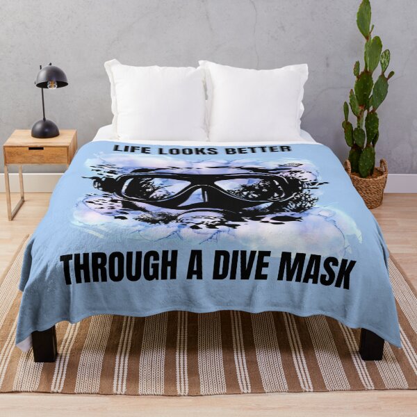 Item preview, LIFE LOOKS BETTER THROUGH A DIVE MASK designed and sold by gomood.