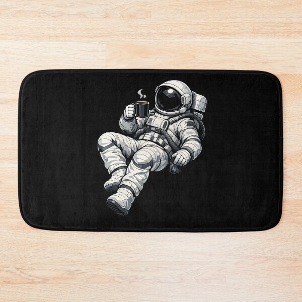 Item preview, Floating Astronaut Coffee Break Premium Illustration designed and sold by builtforyou.