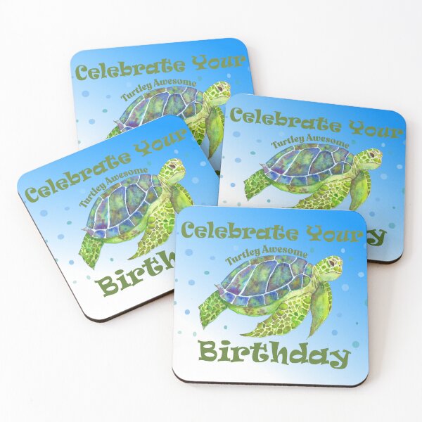 Item preview, Celebrate Your Turtley Awesome Birthday designed and sold by DesignsbyHope1.