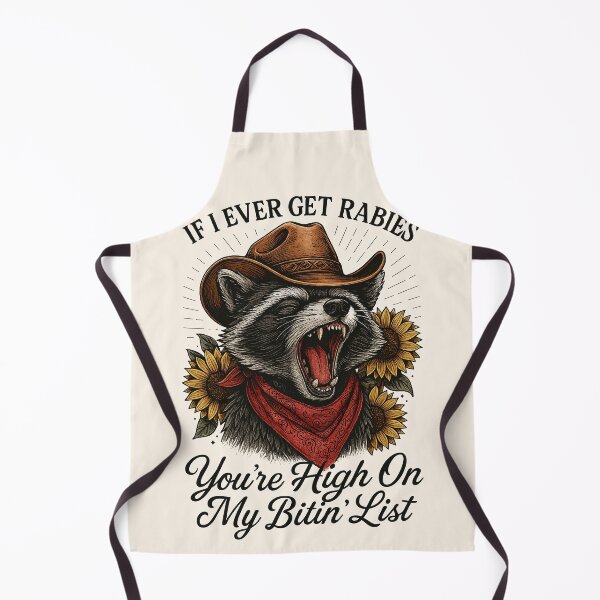 Item preview, Funny Raccoon - If I Ever Get Rabies, You're High On My Bitin' List designed and sold by legendaryskins.