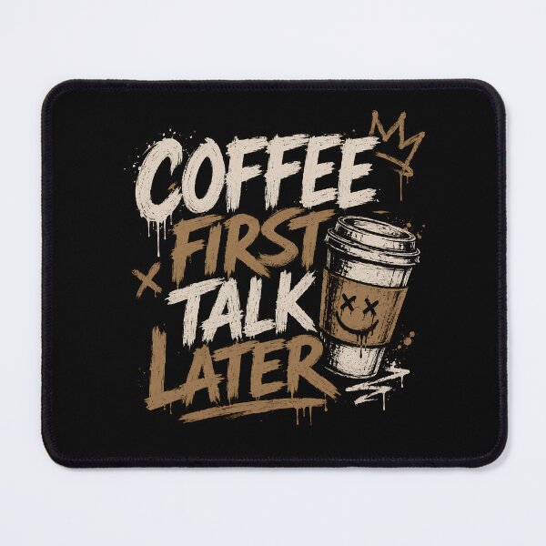 Item preview, Coffee First Talk Later Funny Coffee Lover Quote designed and sold by ILYASSE1.