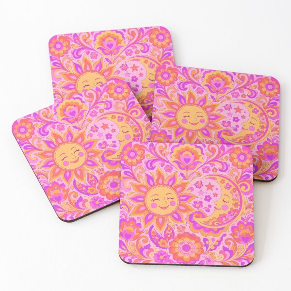Item preview, 60's happy scarlet Sun and Moon designed and sold by scicilysimonee.