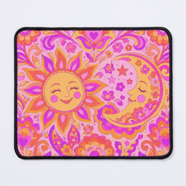 Item preview, 60's happy scarlet Sun and Moon designed and sold by scicilysimonee.
