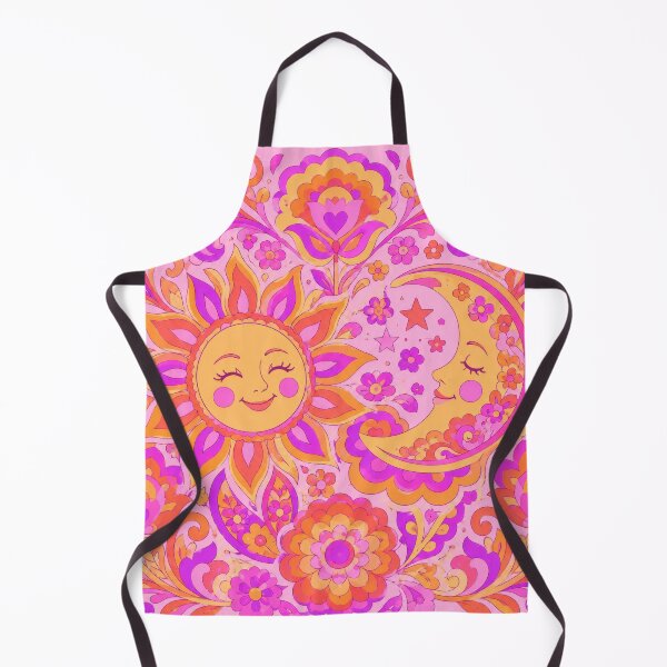 Item preview, 60's happy scarlet Sun and Moon designed and sold by scicilysimonee.
