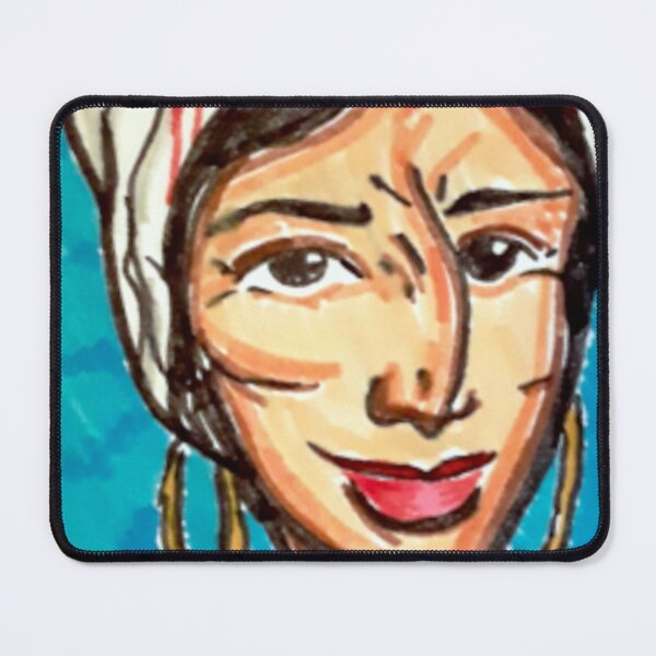 Item preview, Woman with Headwrap – Bold Portrait Art designed and sold by Tiny-Penny-Stdo.