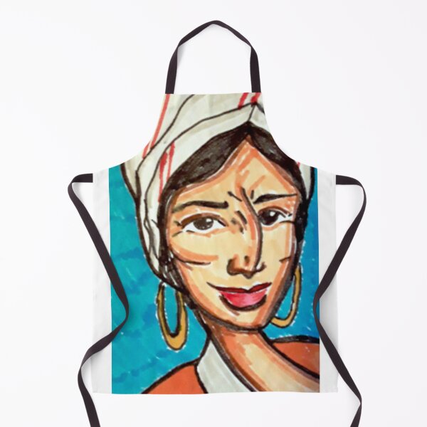 Item preview, Woman with Headwrap – Bold Portrait Art designed and sold by Tiny-Penny-Stdo.