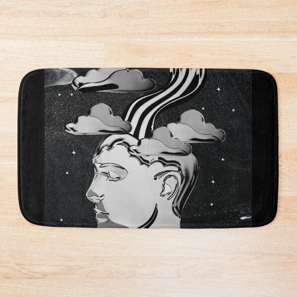 Item preview, Metallic Chrome Mindscape - Surreal Liquid Silver Cloud Art designed and sold by samahl_l.