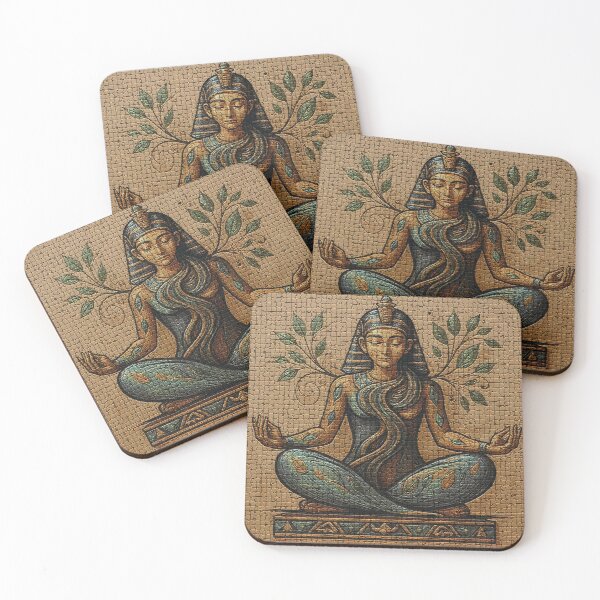 Item preview, Egyptian Mosaic Serenity – Ancient Meditative Art designed and sold by zoliartdesign.