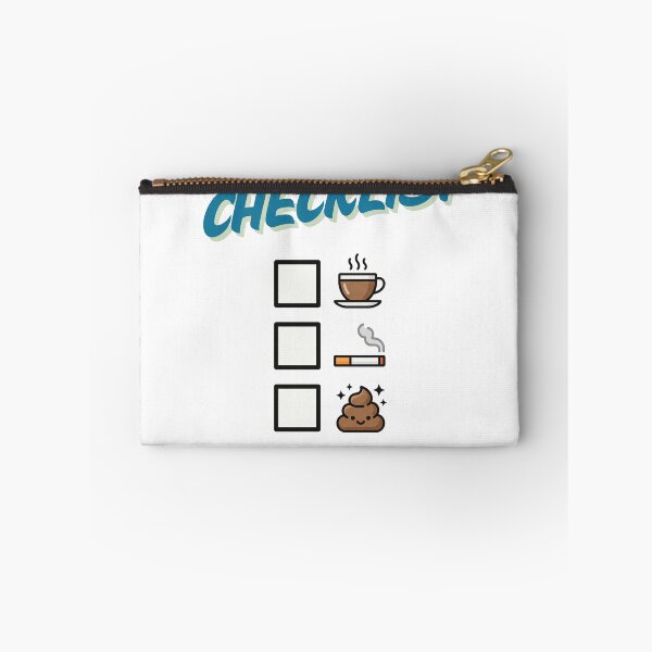 Item preview, Morning Checklist: Fun Coffee & Cigarette Morning Routine designed and sold by Shirt-Otakus.