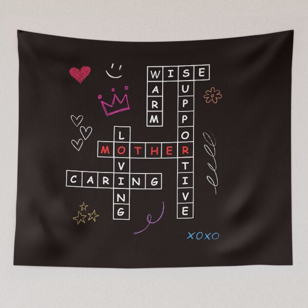 Item preview, Mother's Day crossword Gift | Mum scribble design  designed and sold by HiPatti.