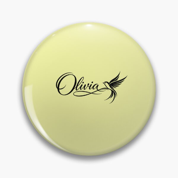 Item preview, Olivia Name Art with Swallow Bird | Elegant Calligraphy Typography Design designed and sold by AnadAA.