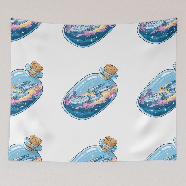 Item preview, Starship in a bottle designed and sold by MendaciousMina.