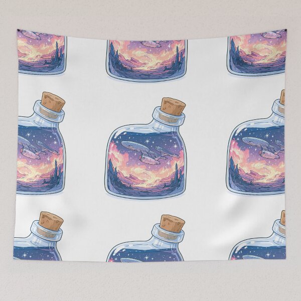 Item preview, Starship in a bottle designed and sold by MendaciousMina.