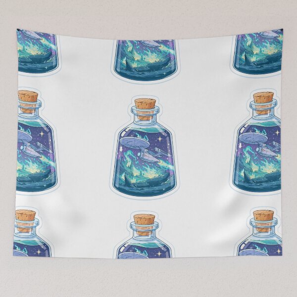 Item preview, Starship in a bottle designed and sold by MendaciousMina.
