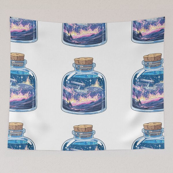 Item preview, Starship in a bottle designed and sold by MendaciousMina.