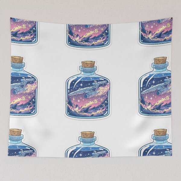 Item preview, Starship in a bottle designed and sold by MendaciousMina.