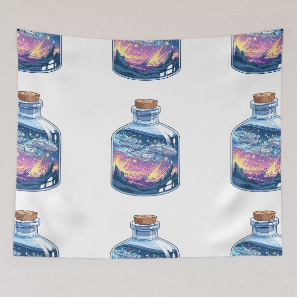 Item preview, Starship in a bottle designed and sold by MendaciousMina.