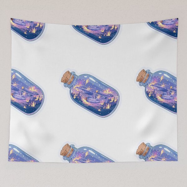 Item preview, Starship in a bottle designed and sold by MendaciousMina.