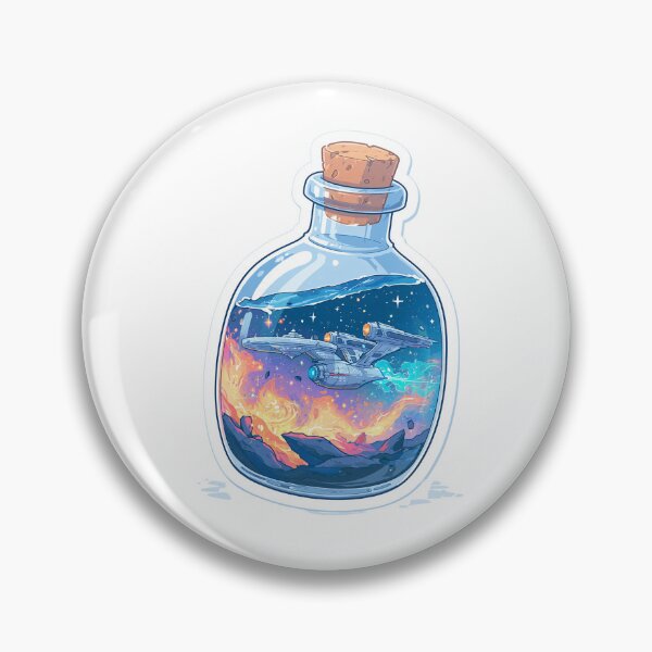 Item preview, Starship in a bottle designed and sold by MendaciousMina.