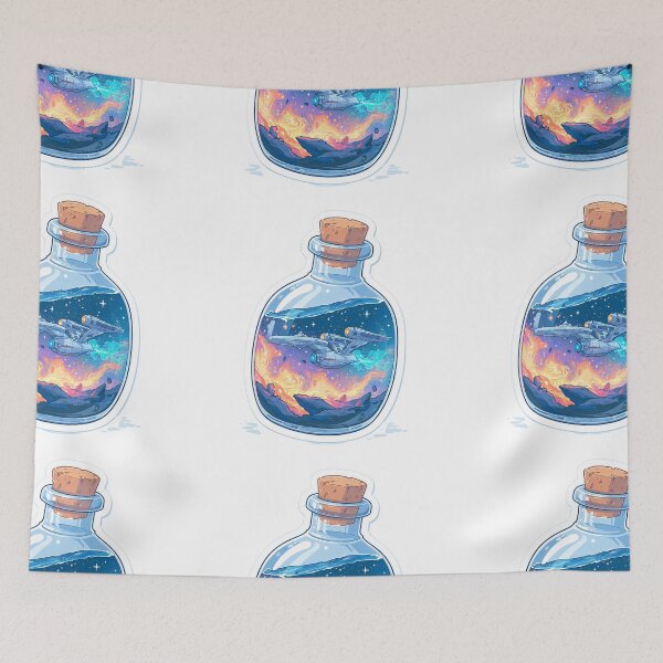 Item preview, Starship in a bottle designed and sold by MendaciousMina.