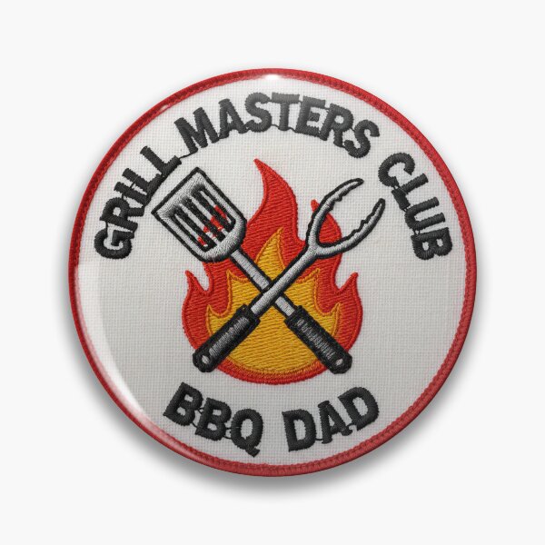 Item preview, Grill Masters Club BBQ Dad Patch designed and sold by Teeny Quities.