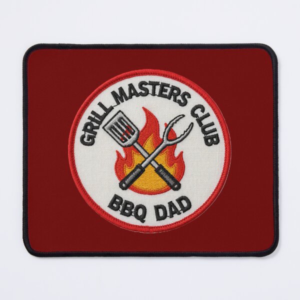 Item preview, Grill Masters Club BBQ Dad Patch designed and sold by Teeny Quities.