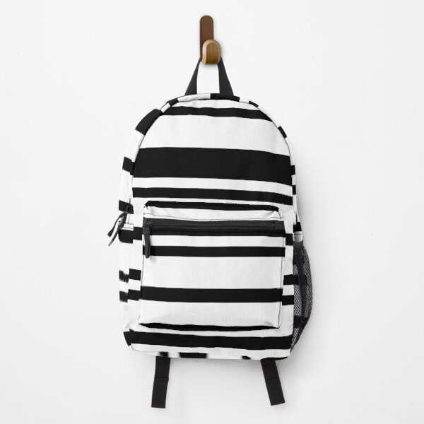Item preview, Black and White Horizontal Abstract Stripes designed and sold by TwelveParties.