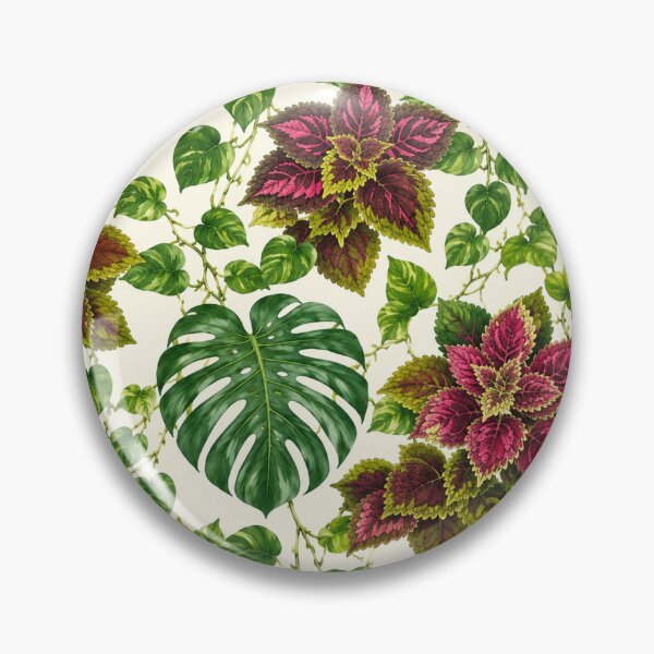 Item preview, Tropical Monstera Coleus Pothos Botanical Pattern designed and sold by NaphDesigns.