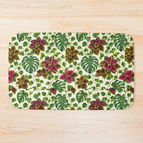 Item preview, Tropical Monstera Coleus Pothos Botanical Pattern designed and sold by NaphDesigns.