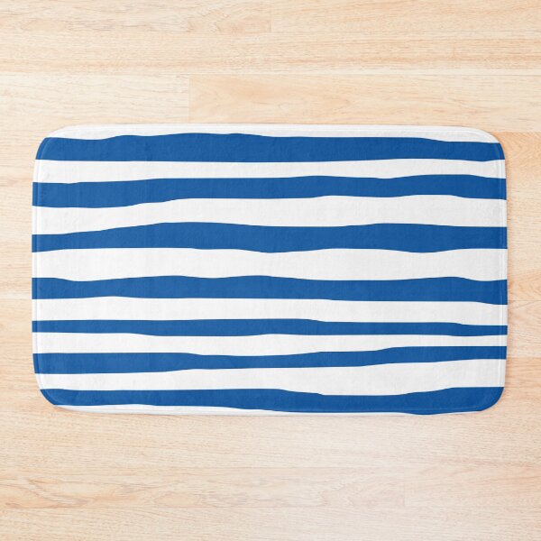 Item preview, Flowing Horizontal Stripes Blue and White designed and sold by tonymagnerart.