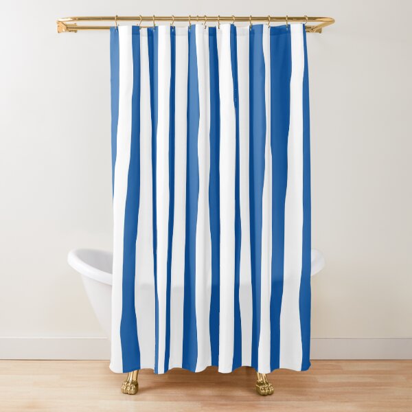 Item preview, Dancing Vertical Stripes Blue and White designed and sold by tonymagnerart.