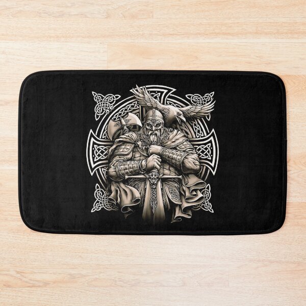 Item preview, Viking Warrior Raven Norse Mythology Celtic Knot Art designed and sold by DeimosArtIntl.