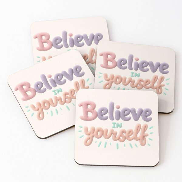 Item preview, Believe In Yourself Cute Aesthetic Motivational Quote designed and sold by Siti Hoiriyah.
