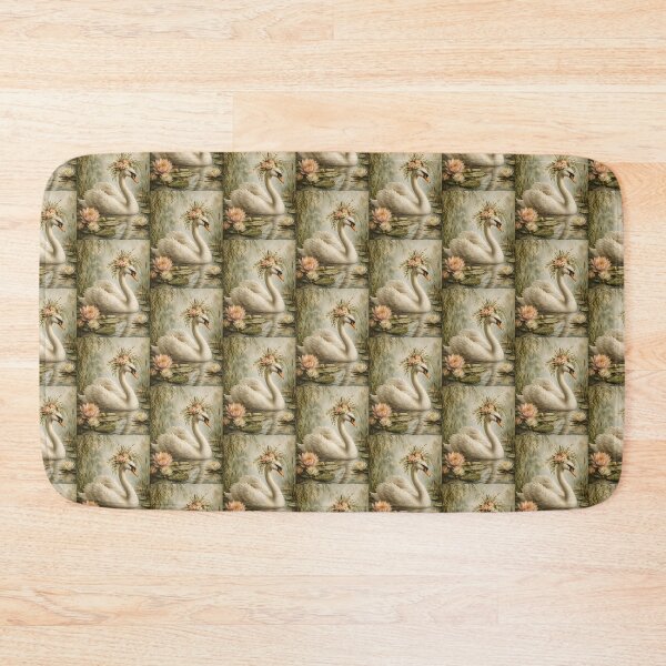 Item preview, Elegant Swan Wall Art – Vintage Cottagecore Lake Decor designed and sold by LoveNurseries.