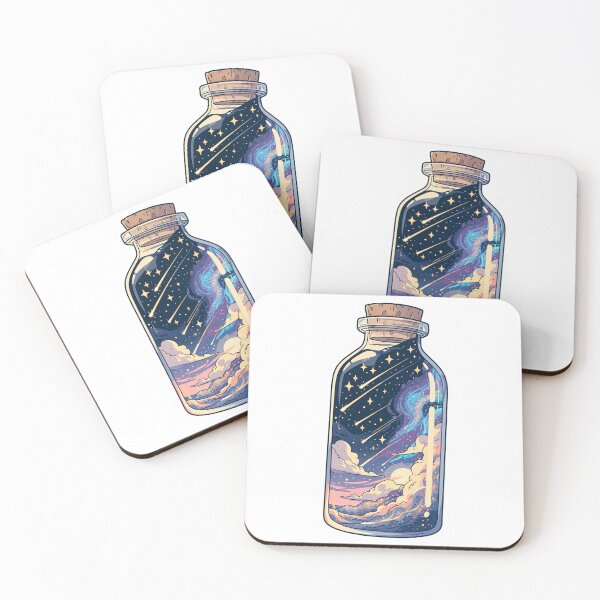 Item preview, Shooting stars in a bottle designed and sold by MendaciousMina.