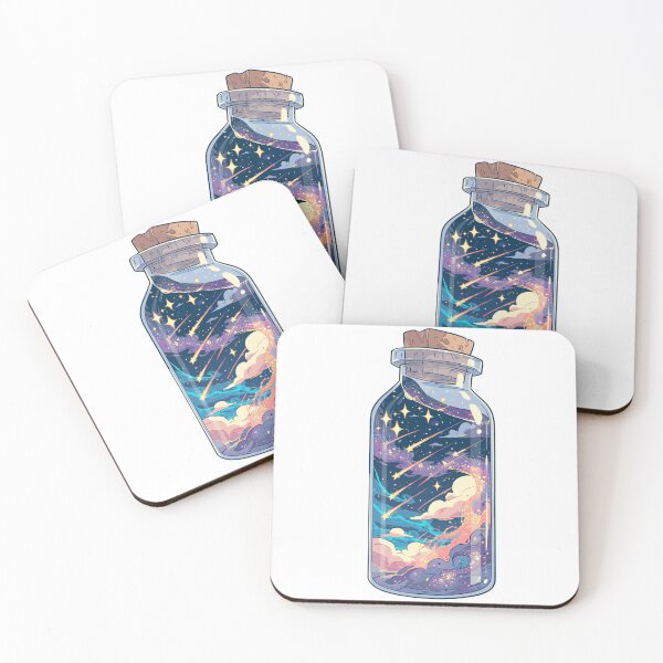 Item preview, Shooting stars in a bottle designed and sold by MendaciousMina.