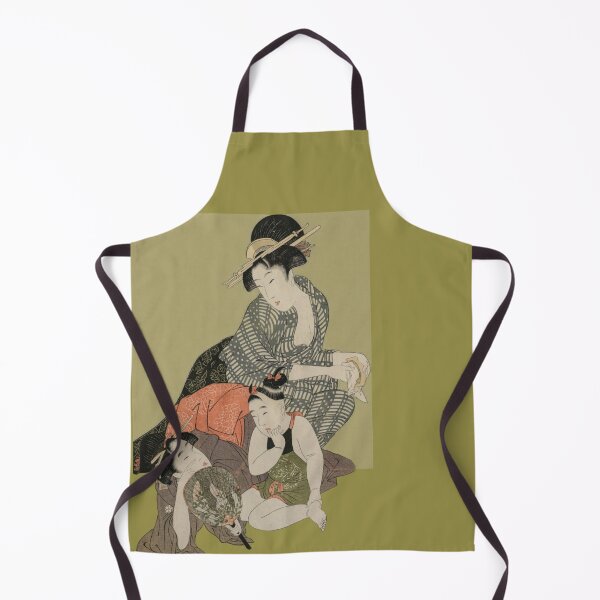 Item preview, Peaceful Green – Modern Ukiyo-e / ​Olive Green Edition designed and sold by Black Swallow.