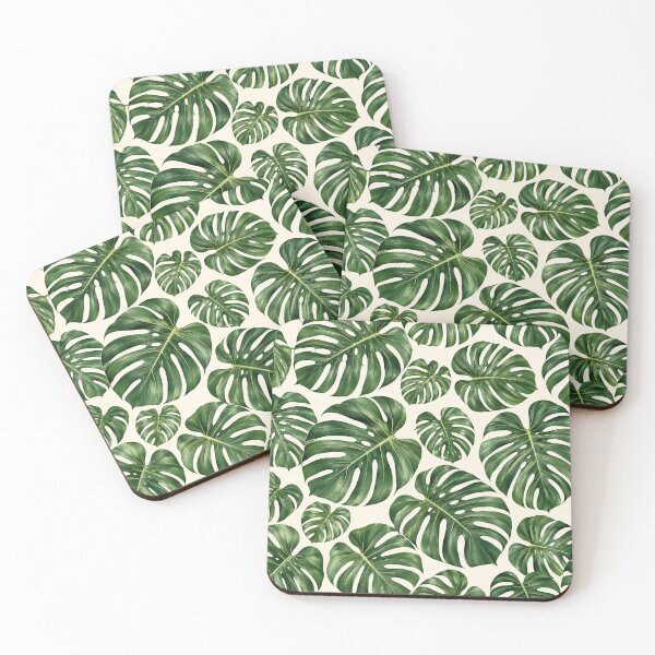 Item preview, Monstera Leaf Tropical Botanical Pattern designed and sold by NaphDesigns.